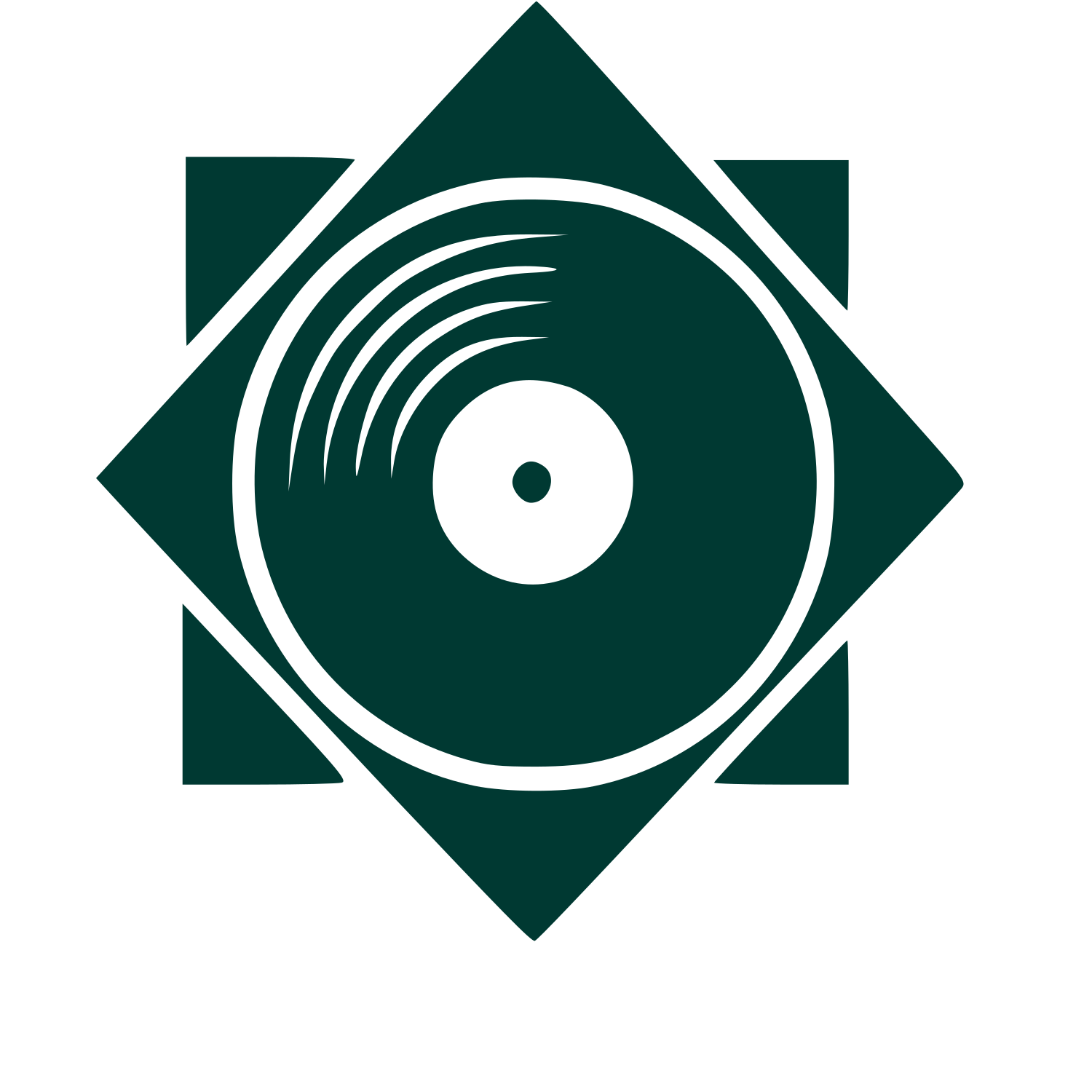 Vinyl Record Star Logo #003932