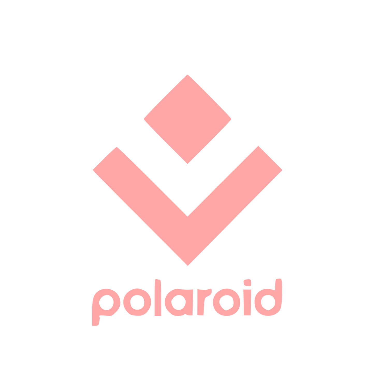 Polaroid Diamond Chevron Logo #ffa6a6