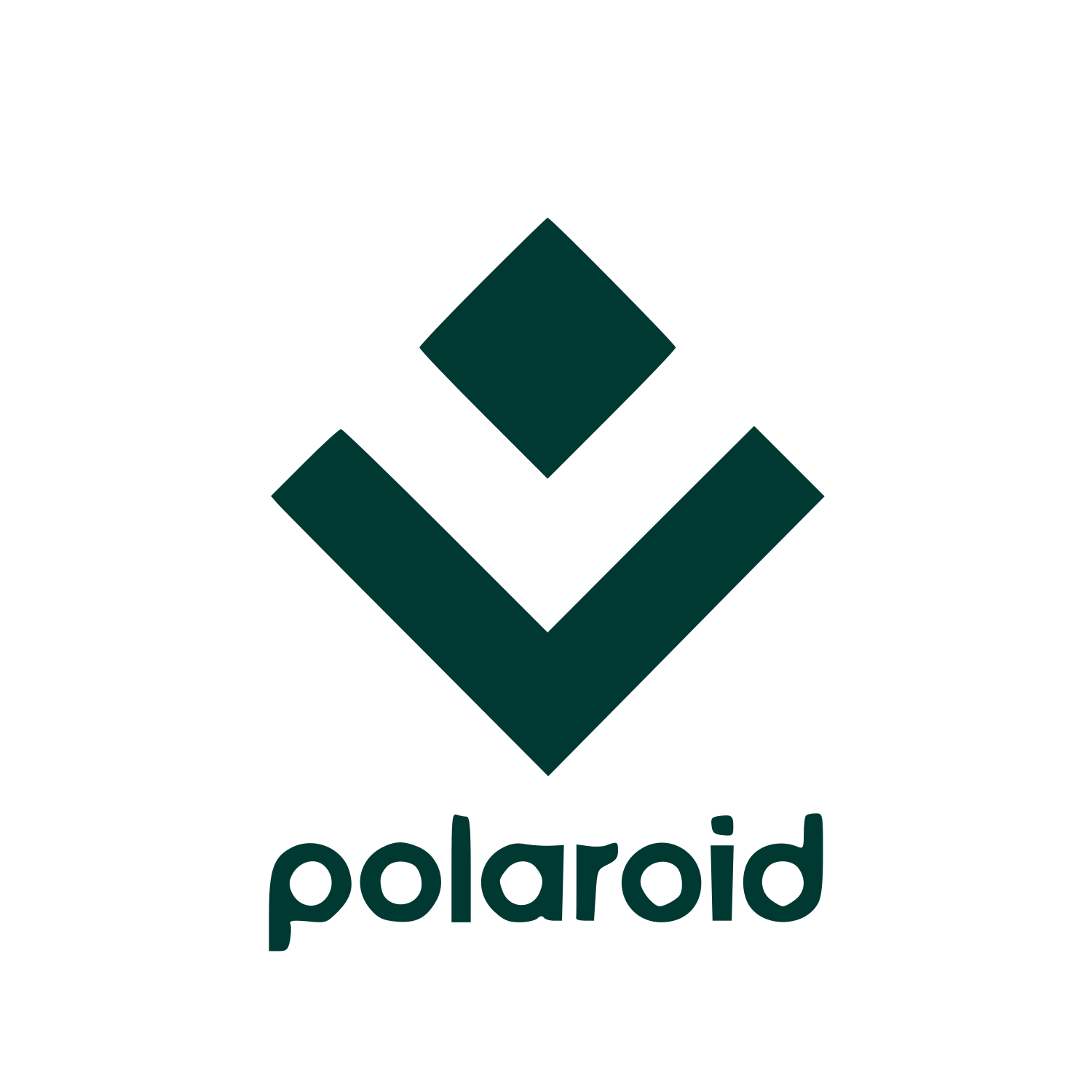 Polaroid Diamond Chevron Logo #003932