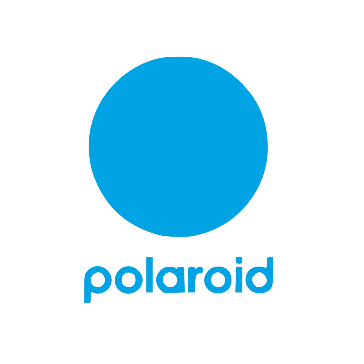 Polaroid Circle Brand Logo #00a3e4