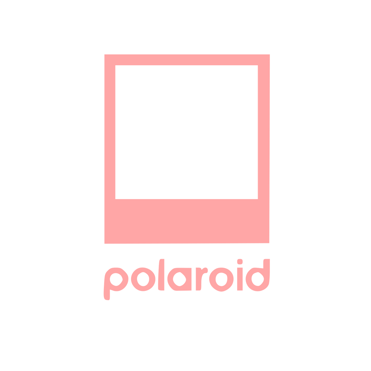 Polaroid Photo Frame Logo #ffa6a6
