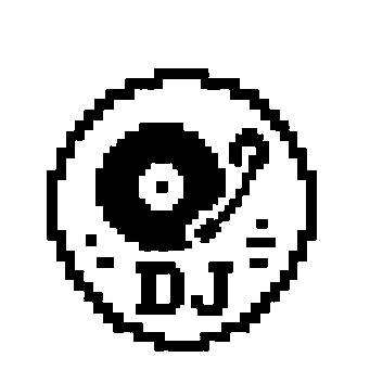Pixel DJ Turntable Logo
