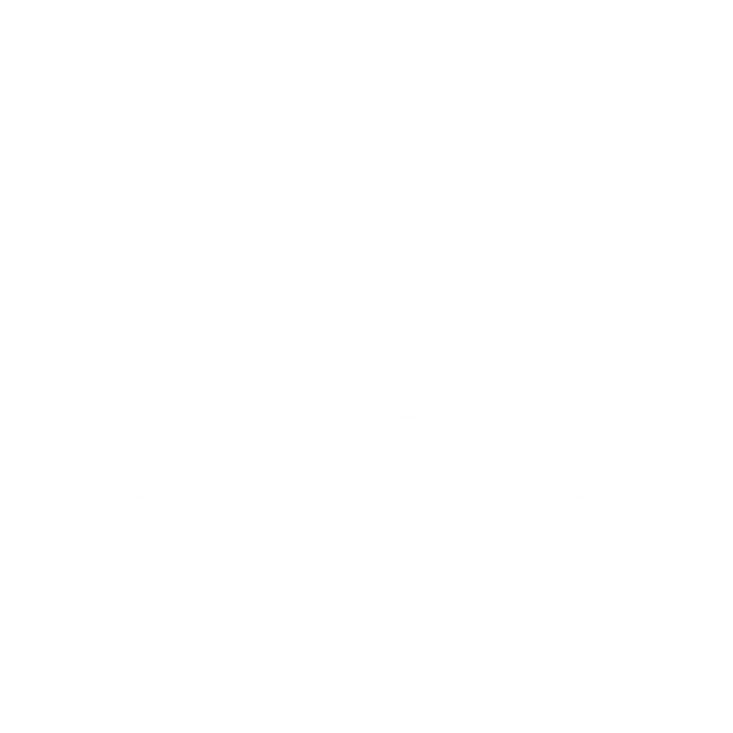 Pixel DJ Turntable Logo #ffffff