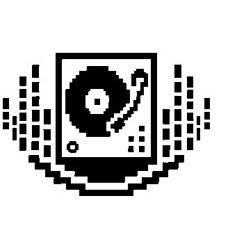 Pixel DJ Turntable Logo