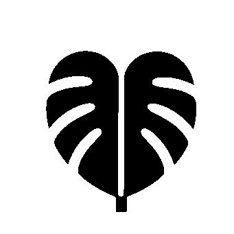 Monstera Leaf Bold Logo