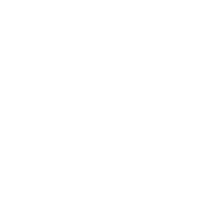 Monstera Leaf Bold Logo #ffffff