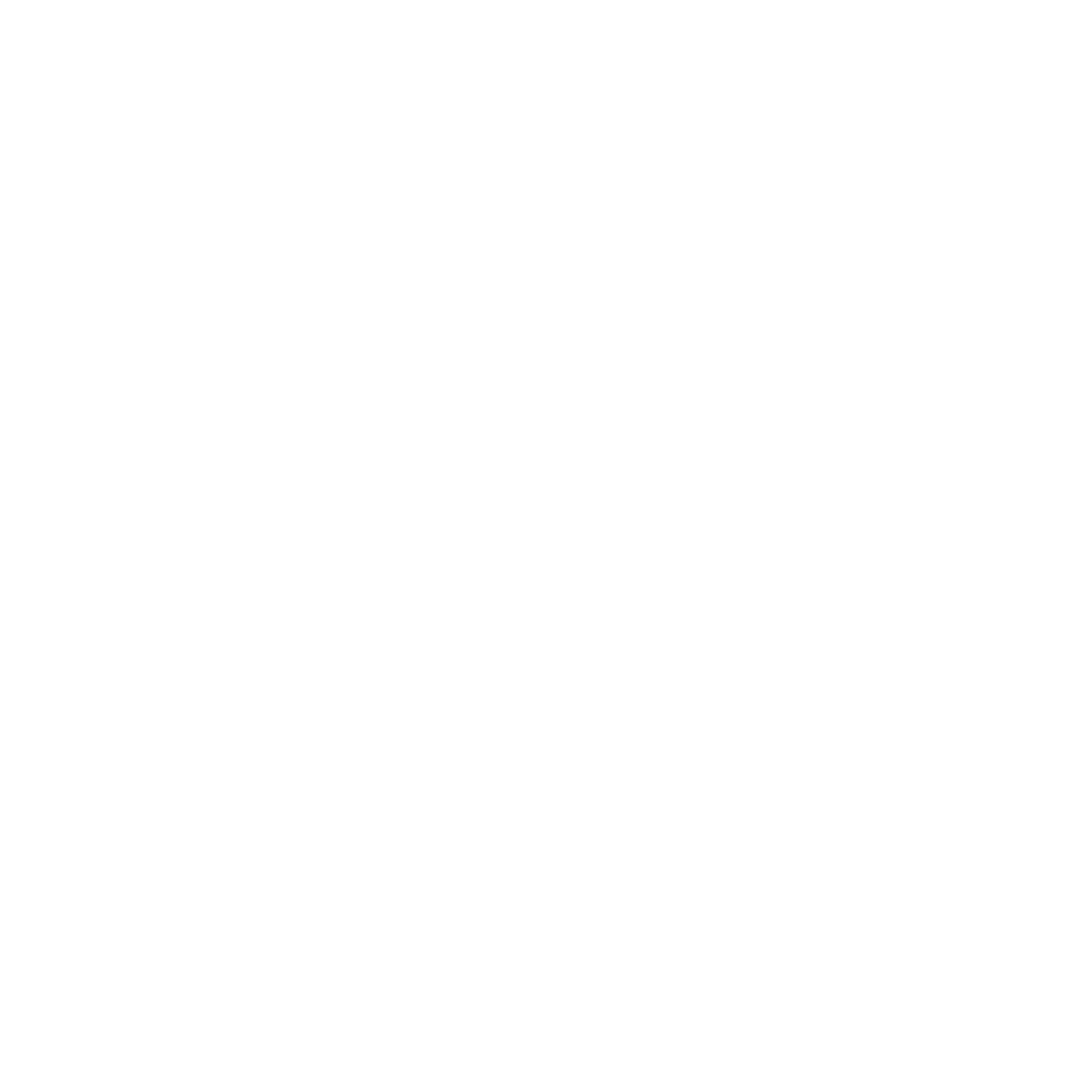 Monstera Leaf Circle Logo #ffffff