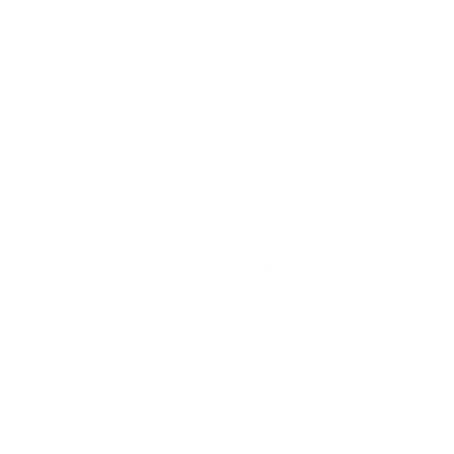 Monstera Leaf Circle Logo #ffffff