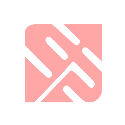 Monstera Leaf Logo #ffa6a6