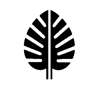 Monstera Leaf Bold Logo
