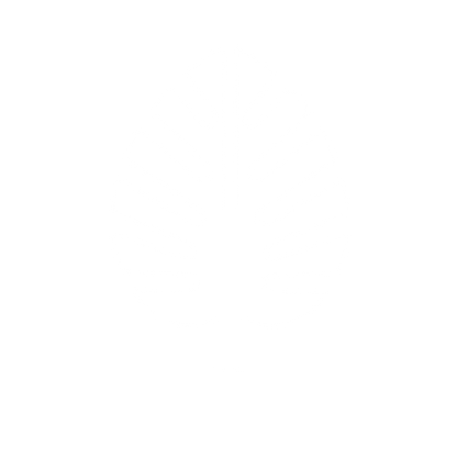 Monstera Leaf Bold Logo #ffffff