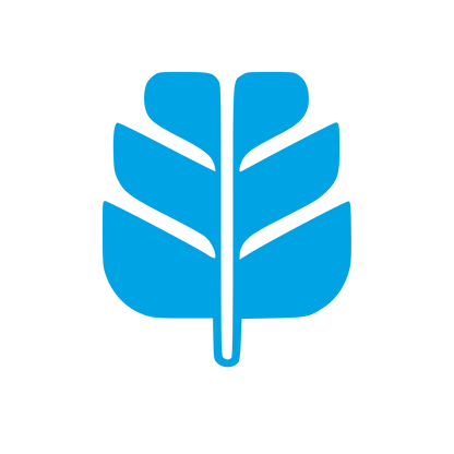 Monstera Leaf Bold Logo #00a3e4