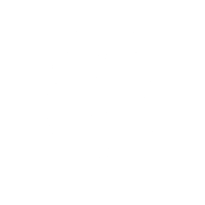 Monstera Leaf Bold Logo #ffffff