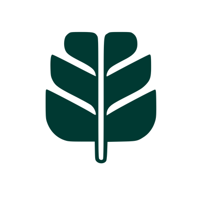 Monstera Leaf Bold Logo #003932