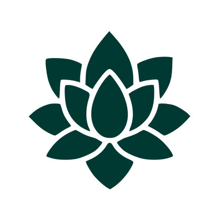 Lotus Flower Pictogram Logo #003932