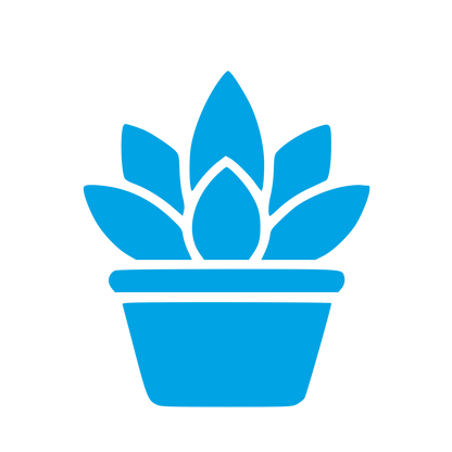 Succulent Plant Pot Logo #00a3e4