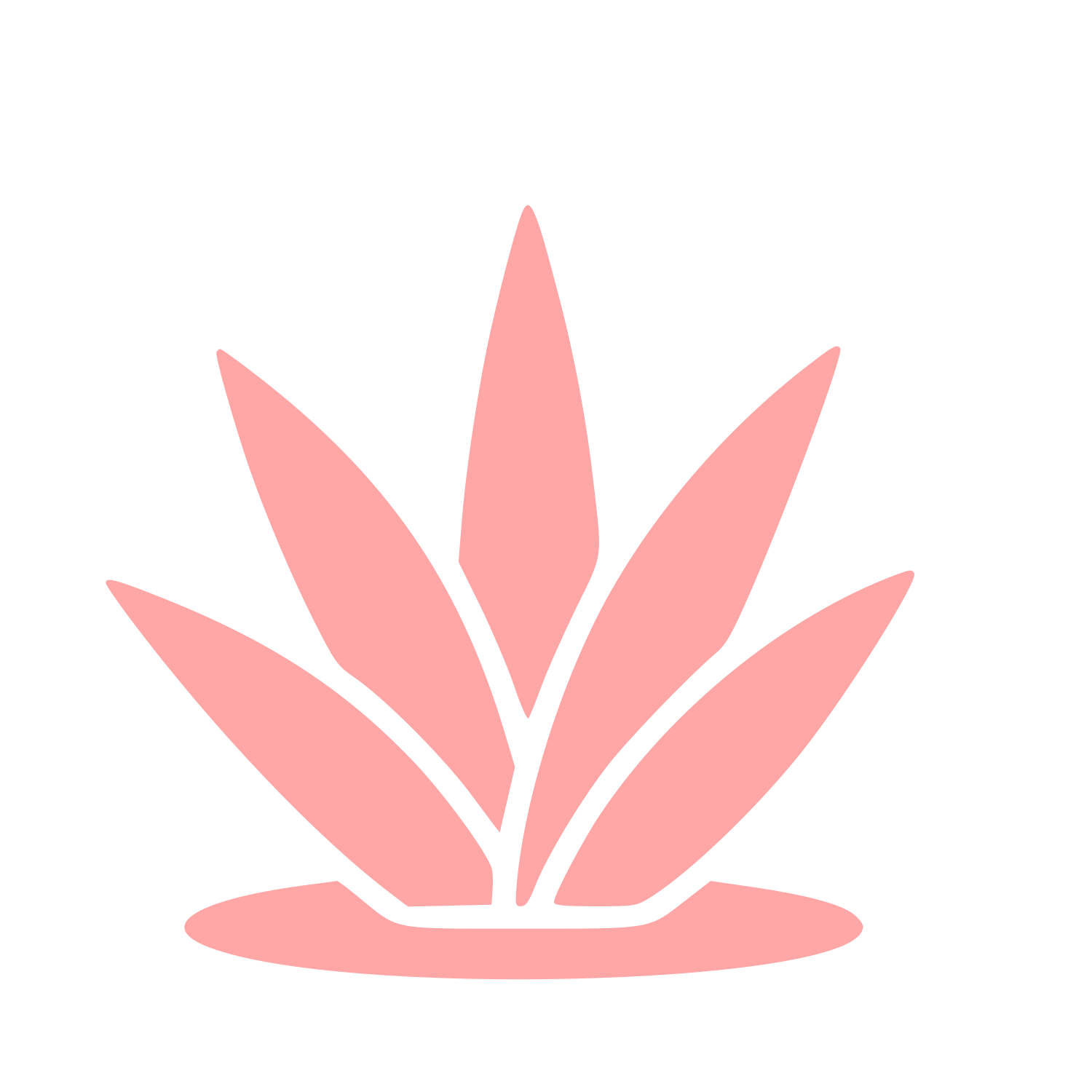 Agave Plant Logo #ffa6a6