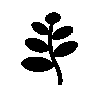 Botanical Stem Leaves Logo