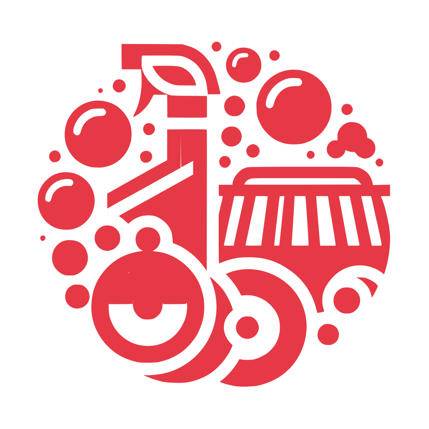 Cleaning Elements Logo #E63946
