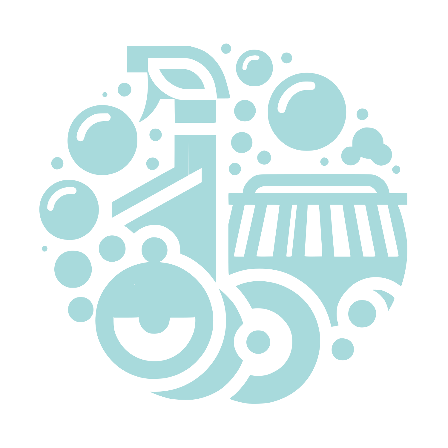 Cleaning Elements Logo #A8DADC
