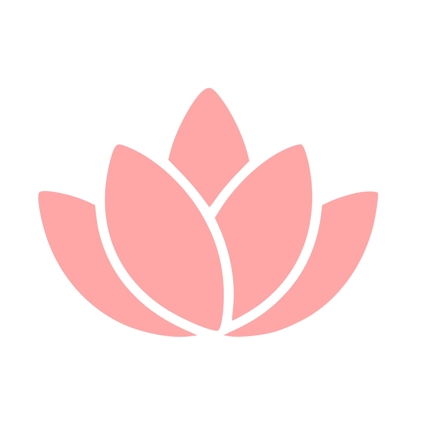 Lotus Flower Pictogram Logo #ffa6a6