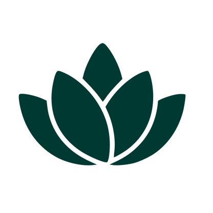 Lotus Flower Pictogram Logo #003932
