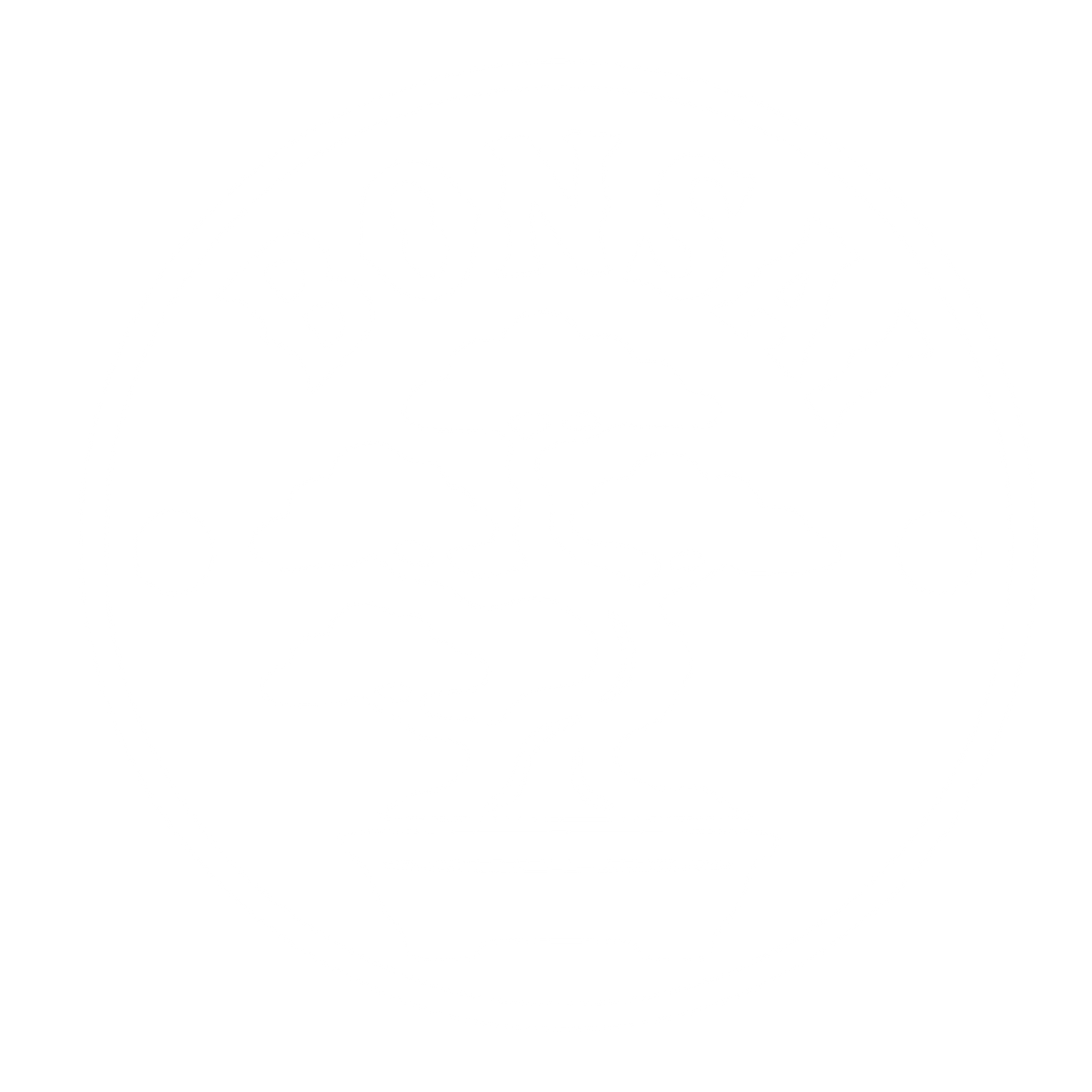 Bonsai Tree Circle Logo #ffffff