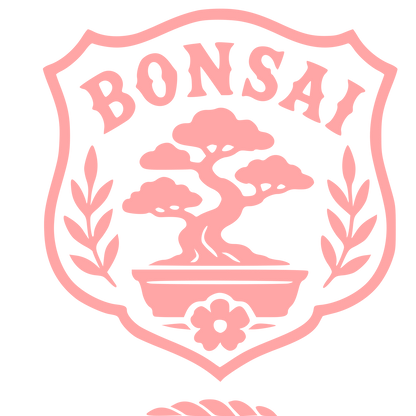 Bonsai Tree Shield Logo #ffa6a6