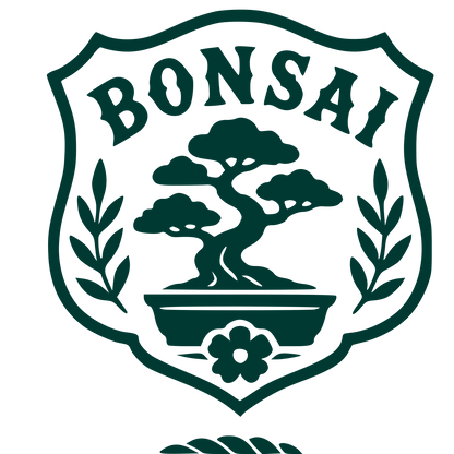 Bonsai Tree Shield Logo #003932