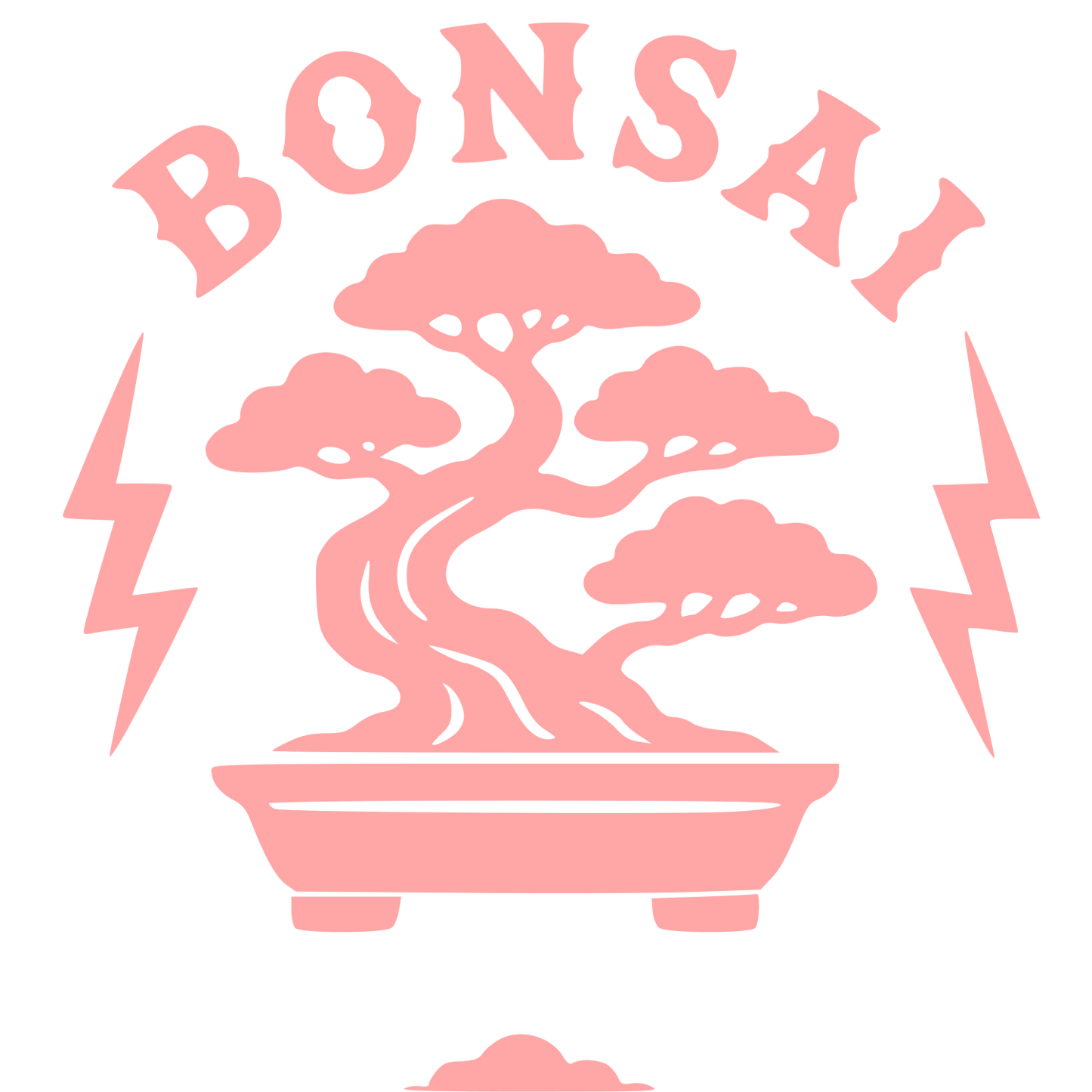 Tattoo Flash Bonsai Logo #ffa6a6