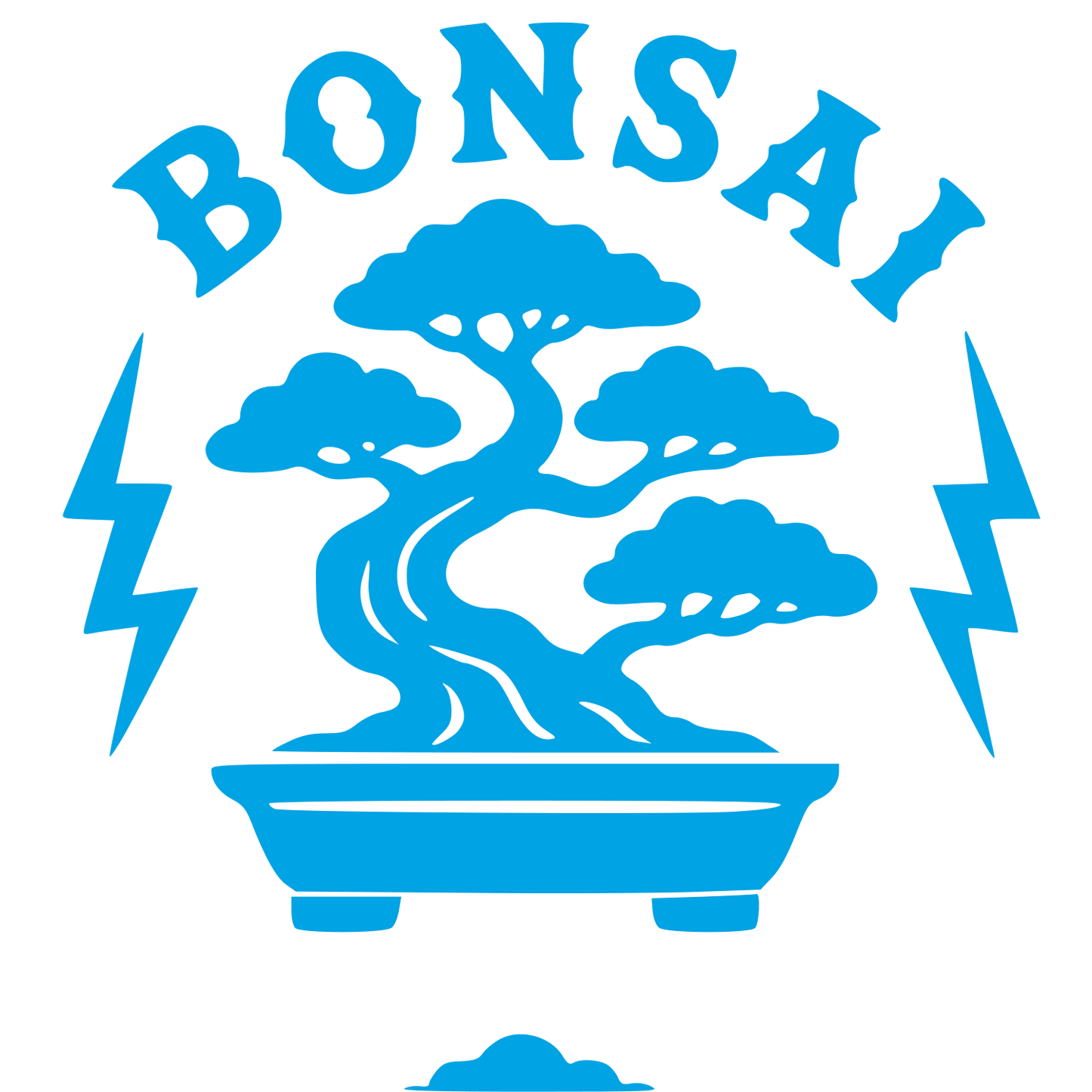 Tattoo Flash Bonsai Logo #00a3e4