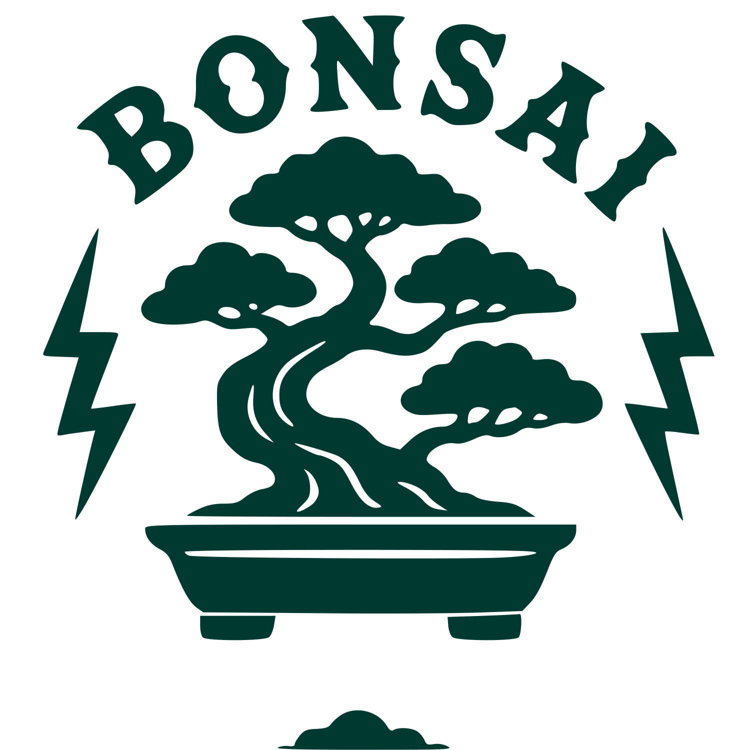 Tattoo Flash Bonsai Logo #003932