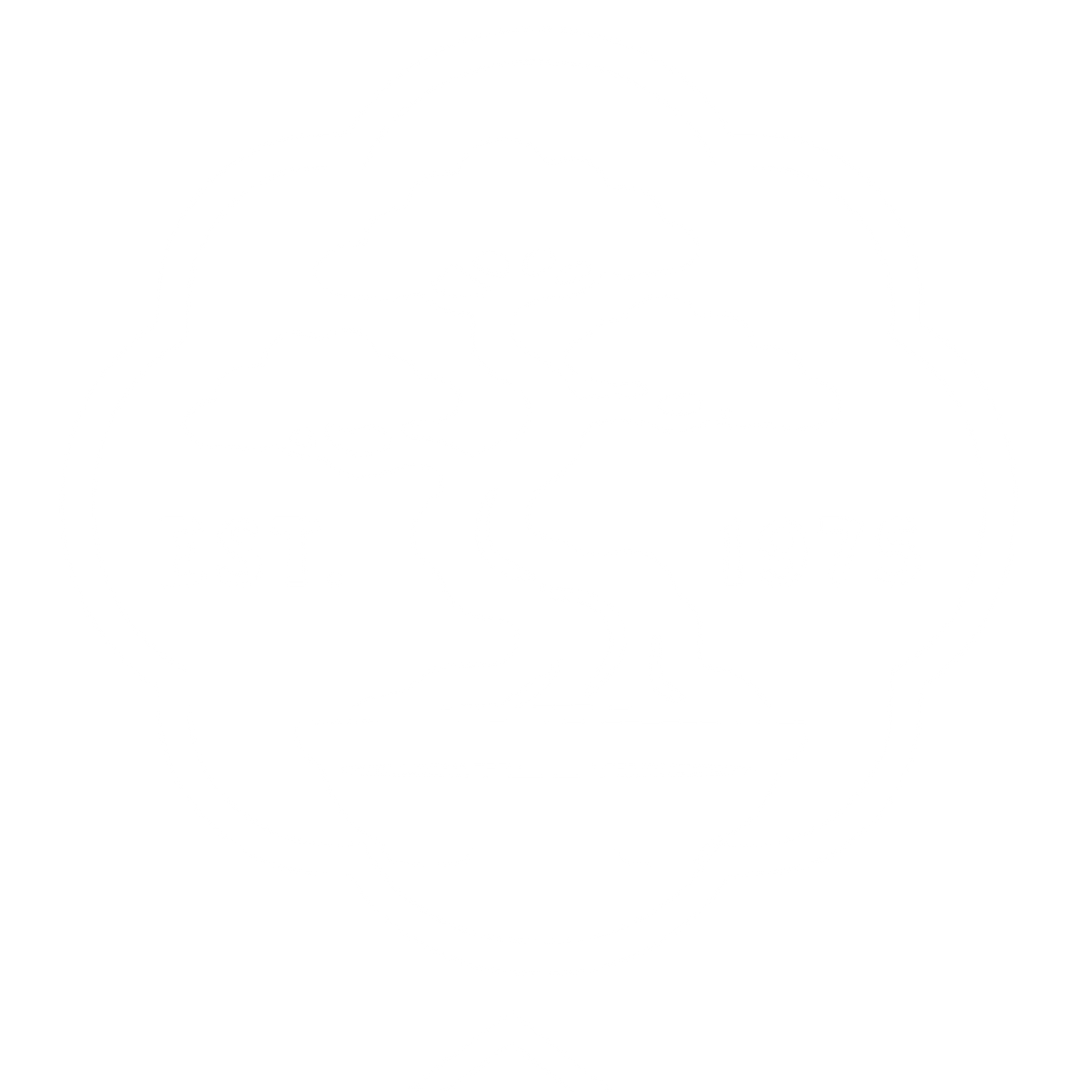Bonsai Tree Emblem Logo #ffffff