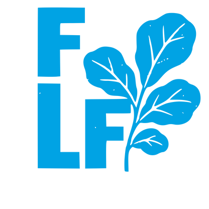 Fiddle Leaf Fig Monogram Logo #00a3e4