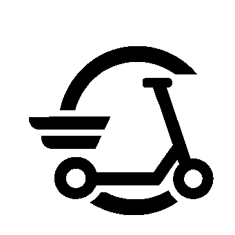 Electric Scooter Delivery Logo