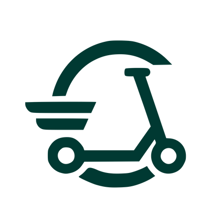 Electric Scooter Delivery Logo #003932