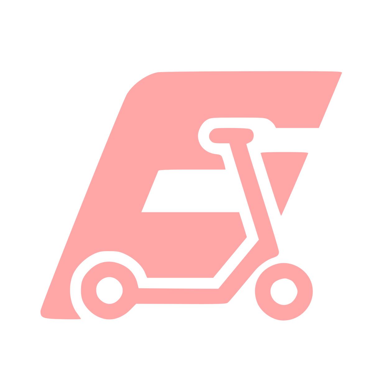 E-Scooter Letter E Logo #ffa6a6