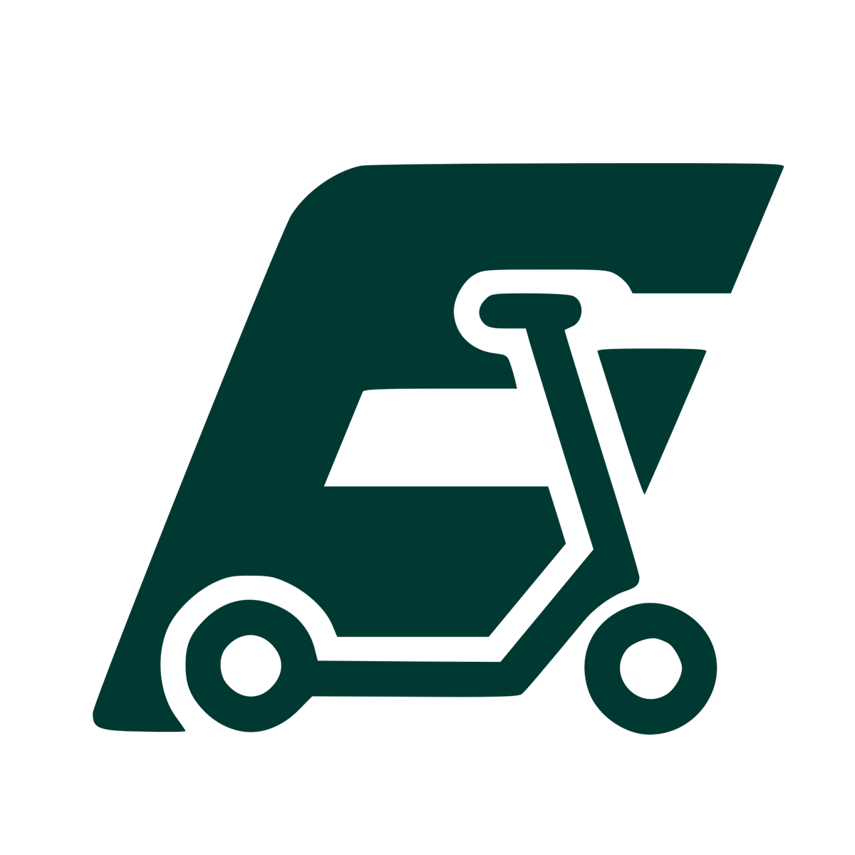 E-Scooter Letter E Logo #003932