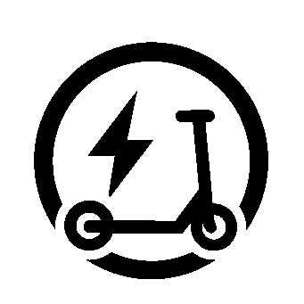 Electric Scooter Circle Logo