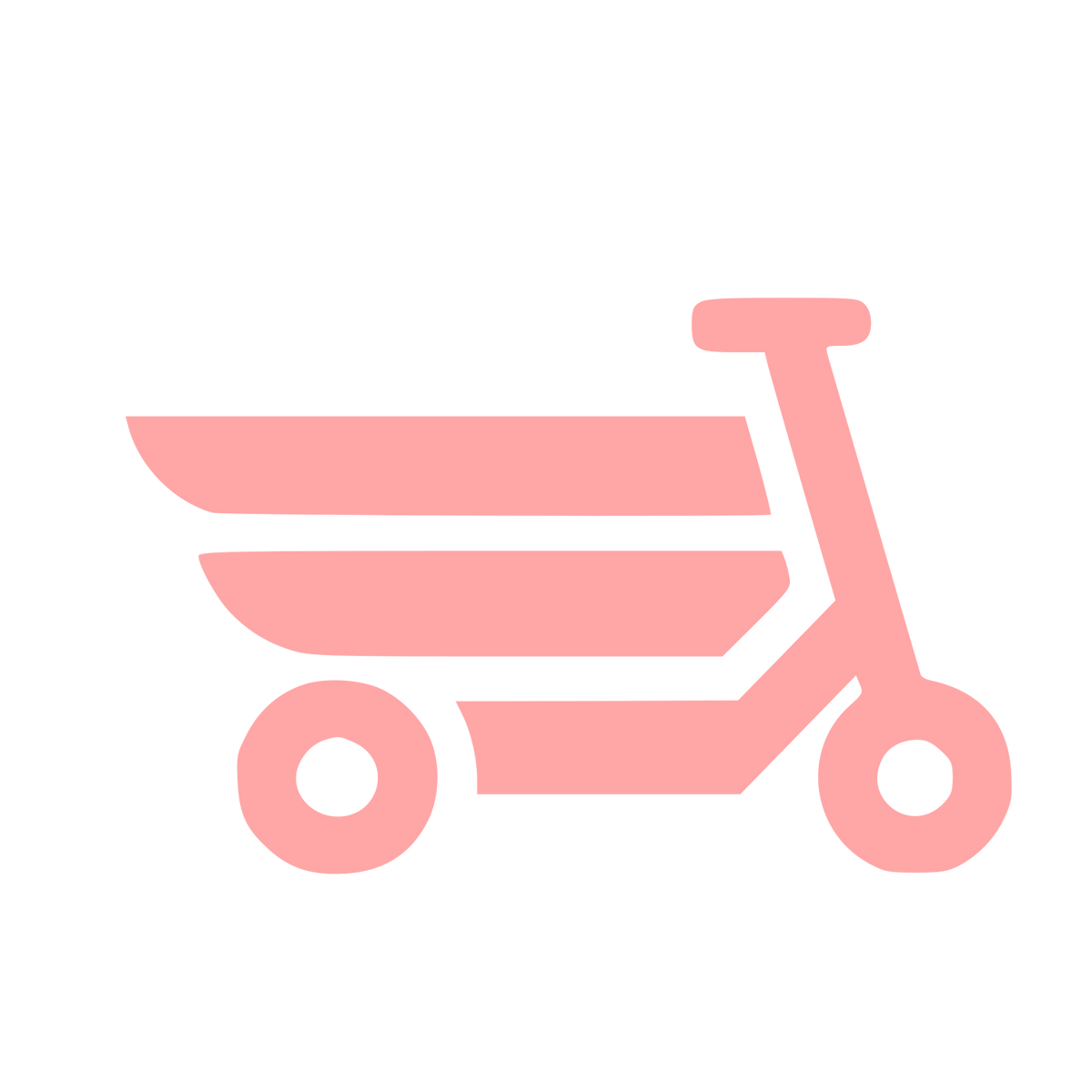 Electric Scooter Bold Logo #ffa6a6
