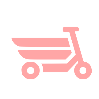 Electric Scooter Bold Logo #ffa6a6