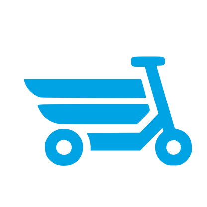 Electric Scooter Bold Logo #00a3e4