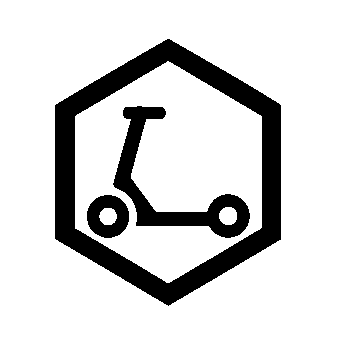 Scooter Hexagon Badge Logo
