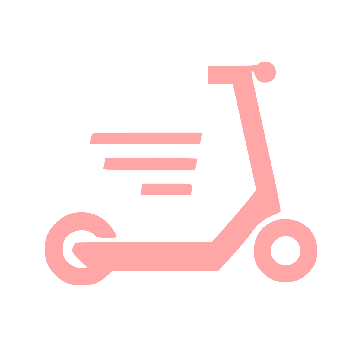 Electric Scooter Speed Logo #ffa6a6
