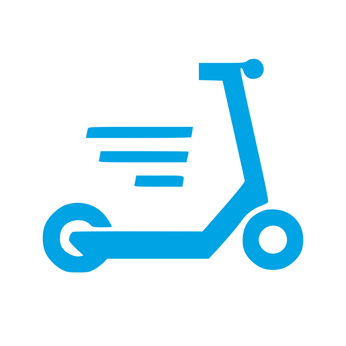 Electric Scooter Speed Logo #00a3e4