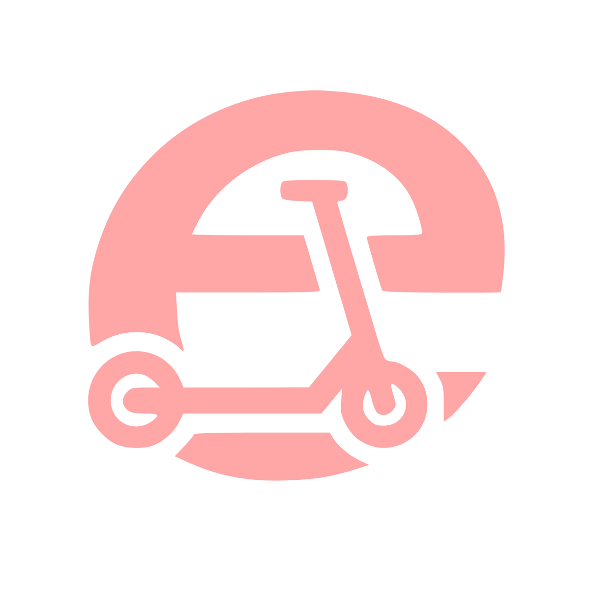 Electric Scooter Circle Logo #ffa6a6