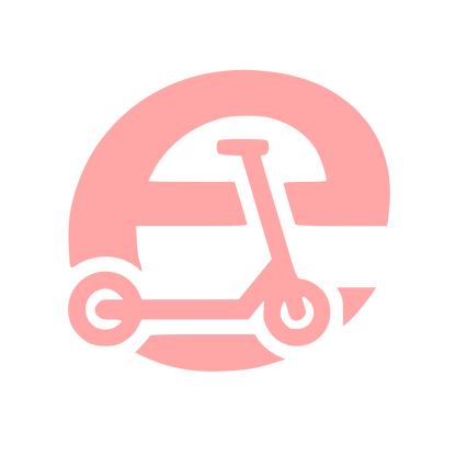 Electric Scooter Circle Logo #ffa6a6
