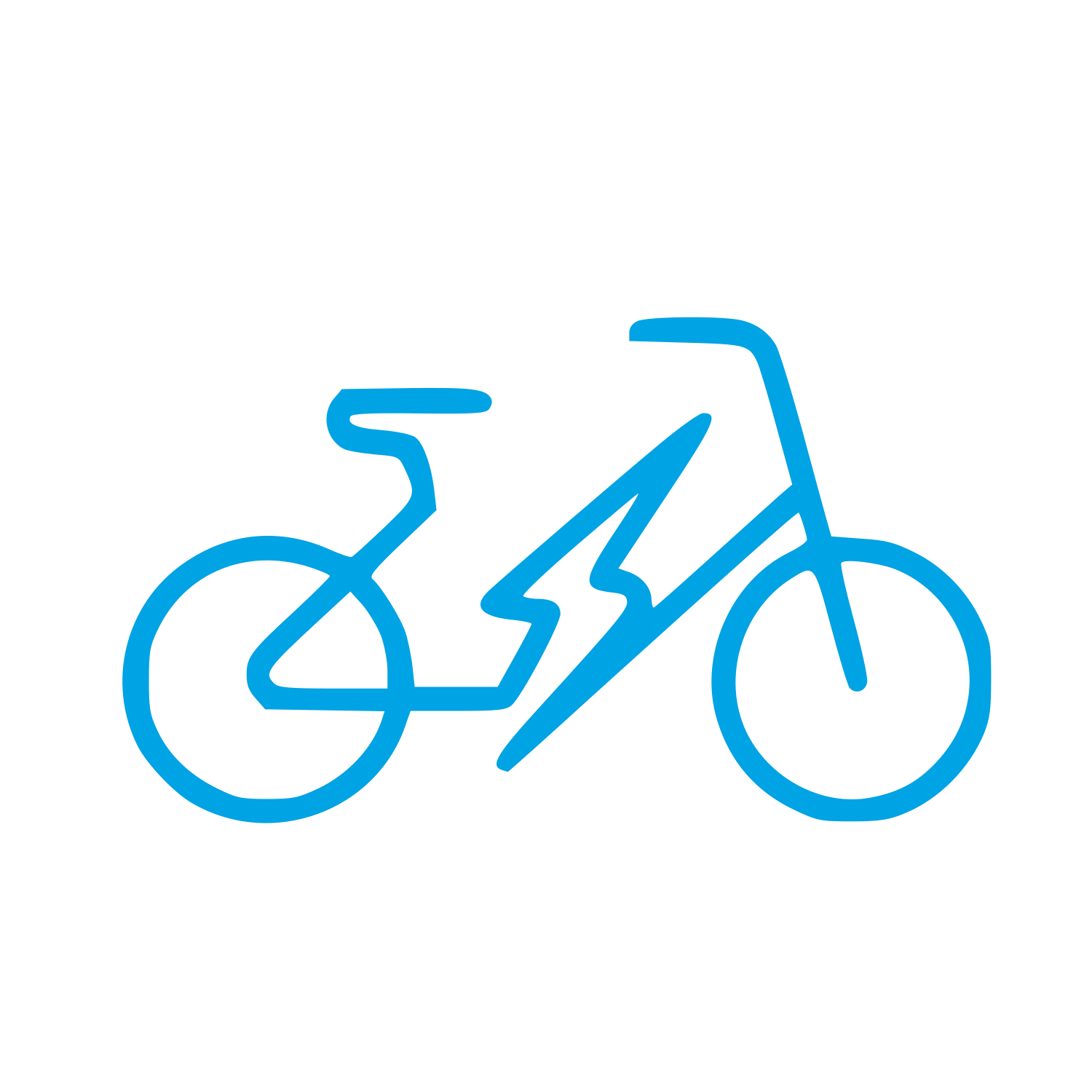 Monoline Electric Bike Logo #00a3e4