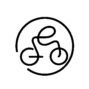 Monoline Bicycle Circle Logo