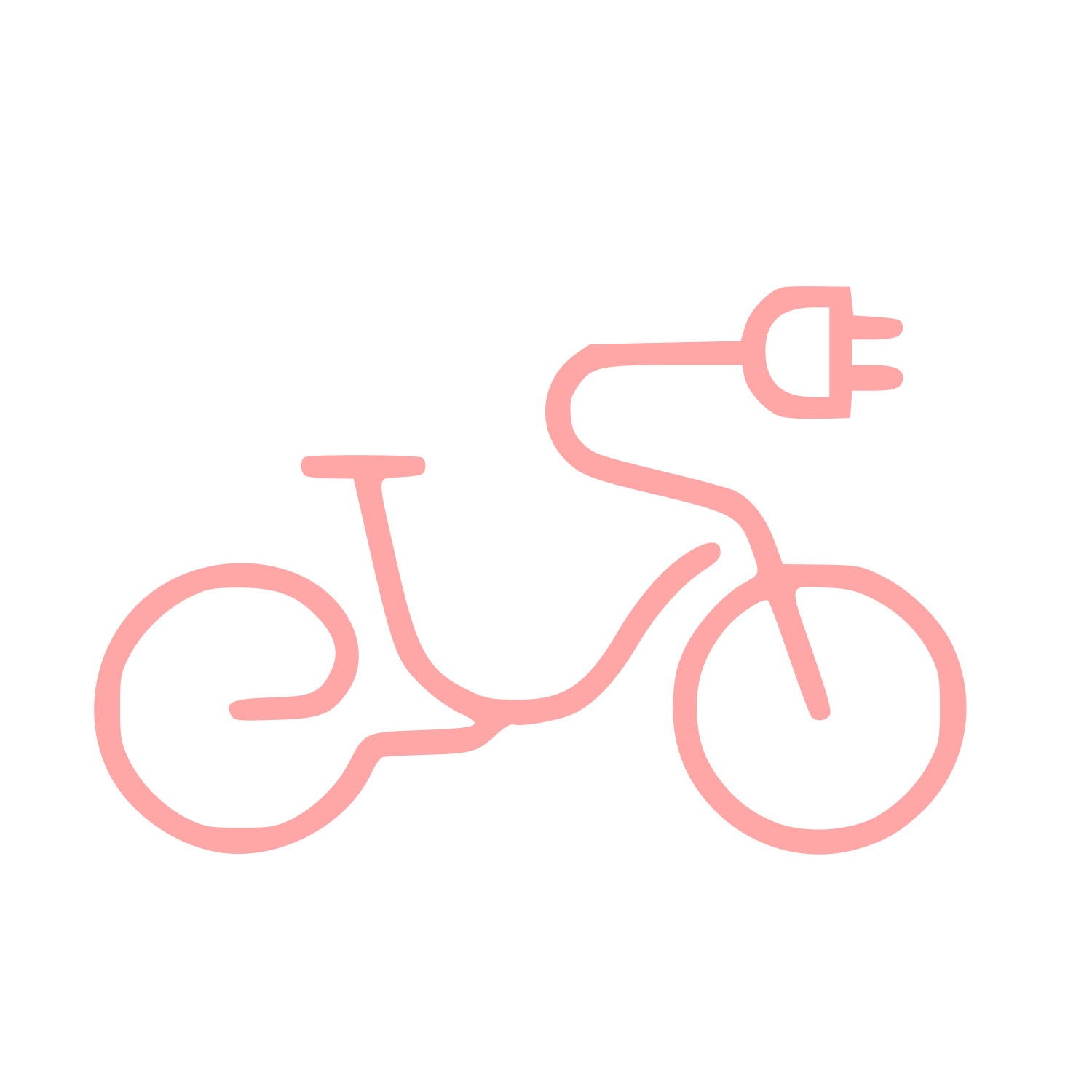 Monoline Electric Bike Logo #ffa6a6